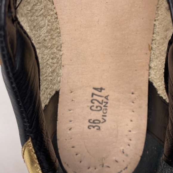 Golden Goose black leather and gold Records EDT sneakers size 36/US 6 - Picture 10 of 11